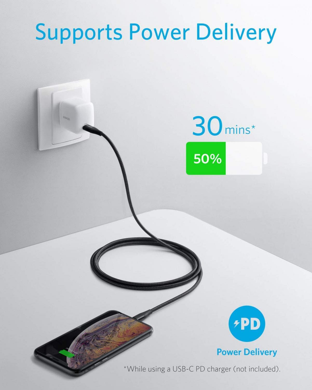 iPhone 11 Pro Max 6FT LONG PD USB-C CABLE CHARGER POWER CORD TYPE
