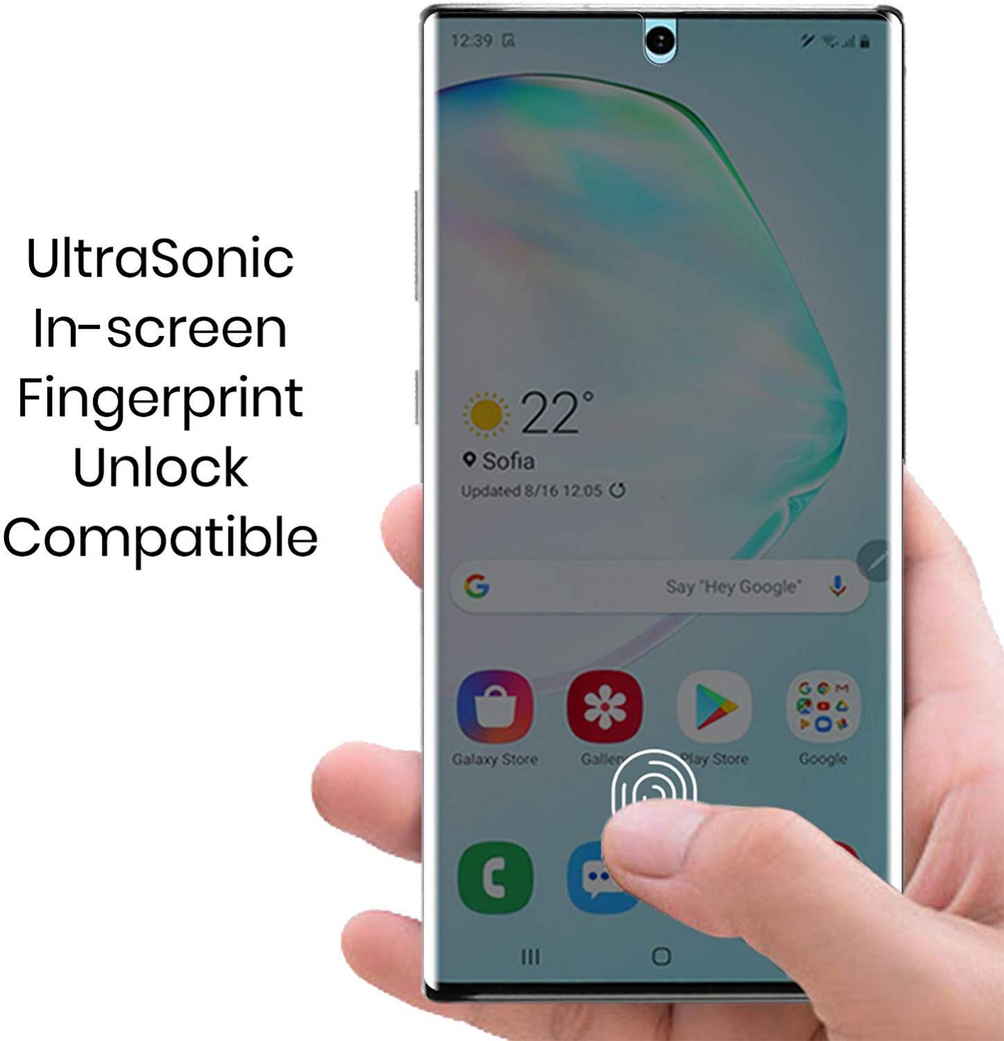 Galaxy Note 10+ Plus PRIVACY SCREEN PROTECTOR SOFT TPU FILM FINGERPRINT