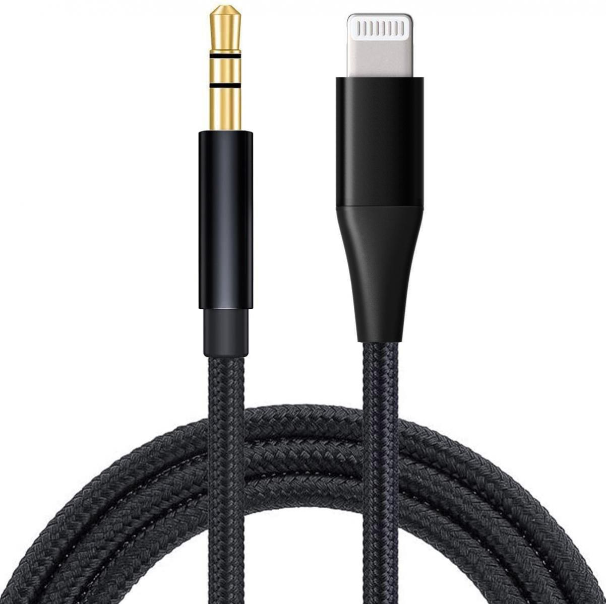 For iPHONE iPAD AUX CABLE MFI LIGHTNING TO 3.5mm AUDIO CORD CAR