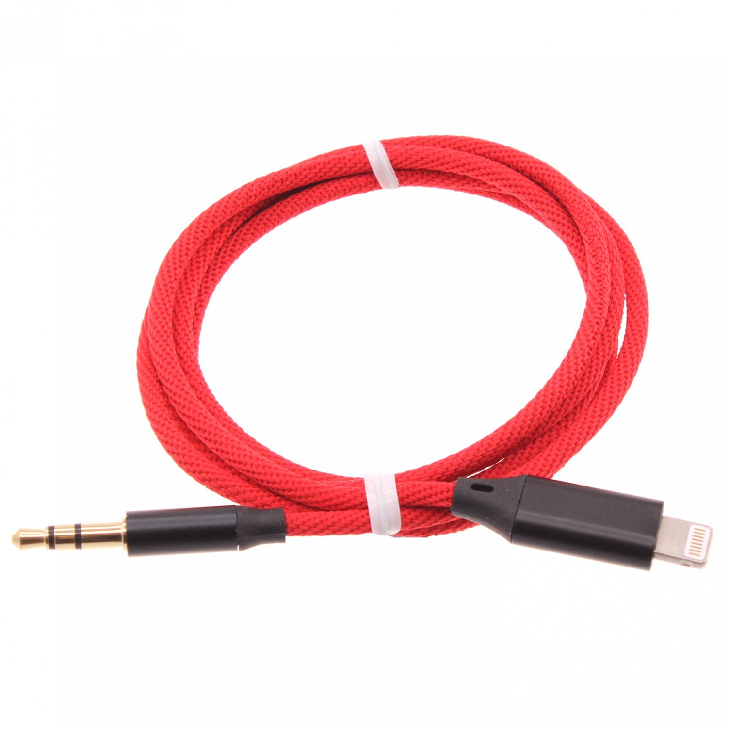 For iPHONE iPAD AUX CABLE MFI LIGHTNING TO 3.5mm AUDIO CORD CAR